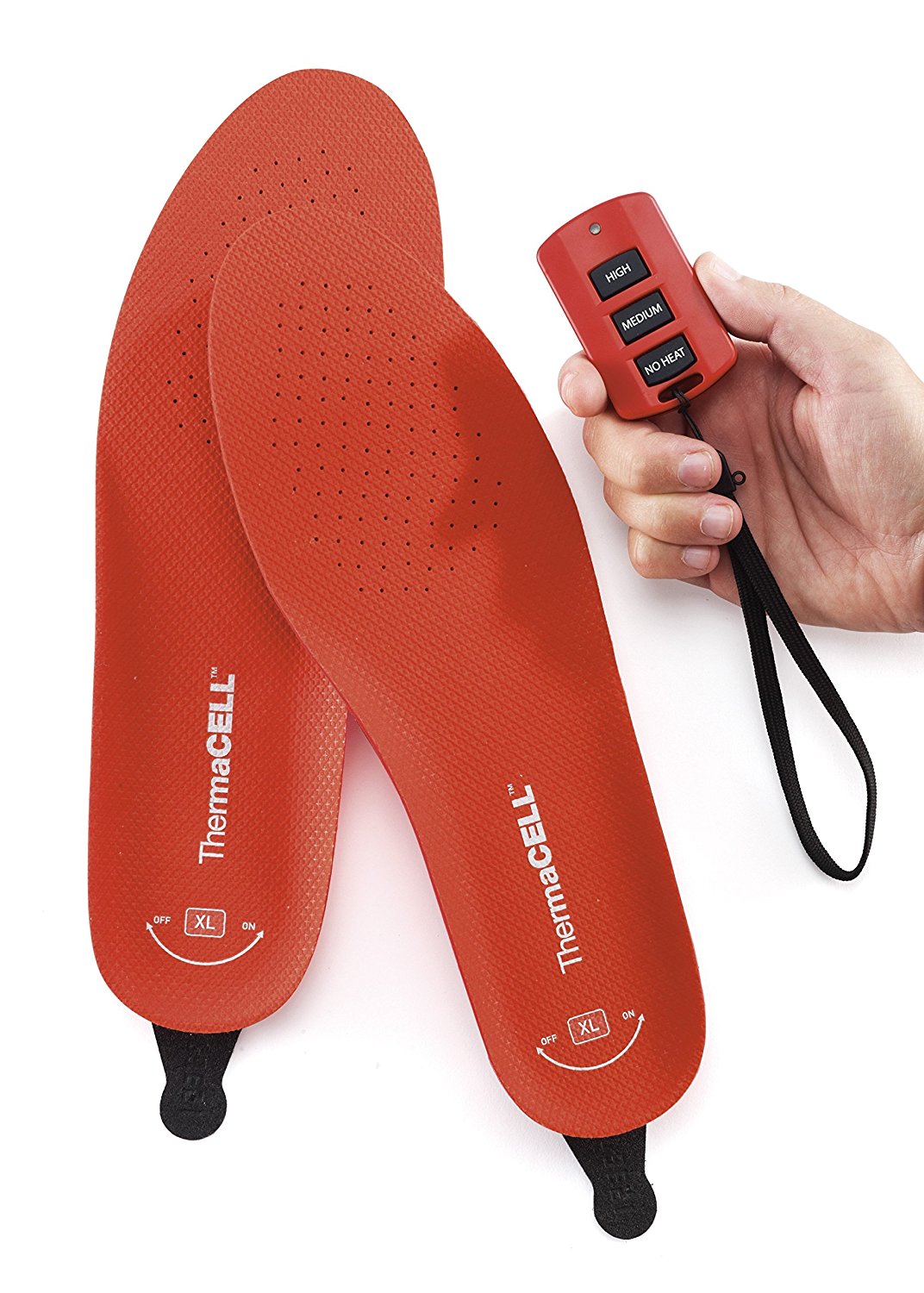 Heated Insoles Wireless Remote Thermacells Controlled Large Rechargeable Battery 