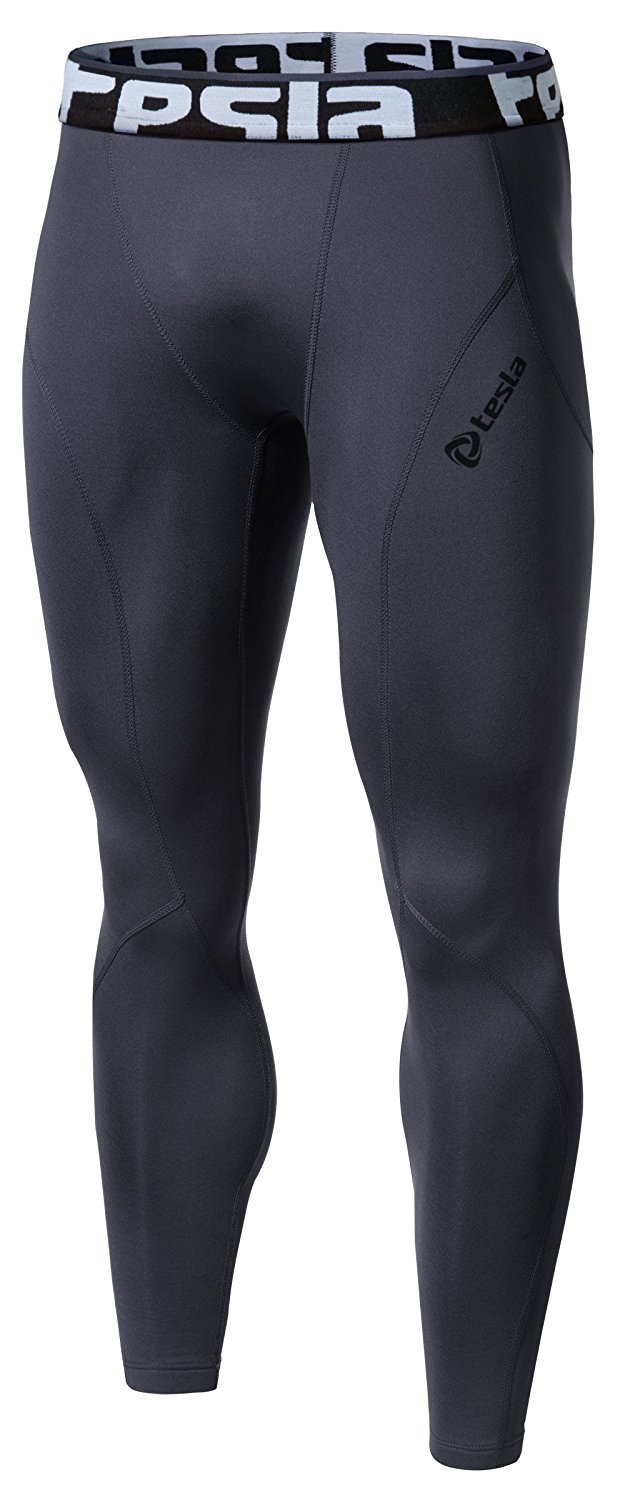 Tesla Men's Winter Thermal Compression Pants - Electric Socks