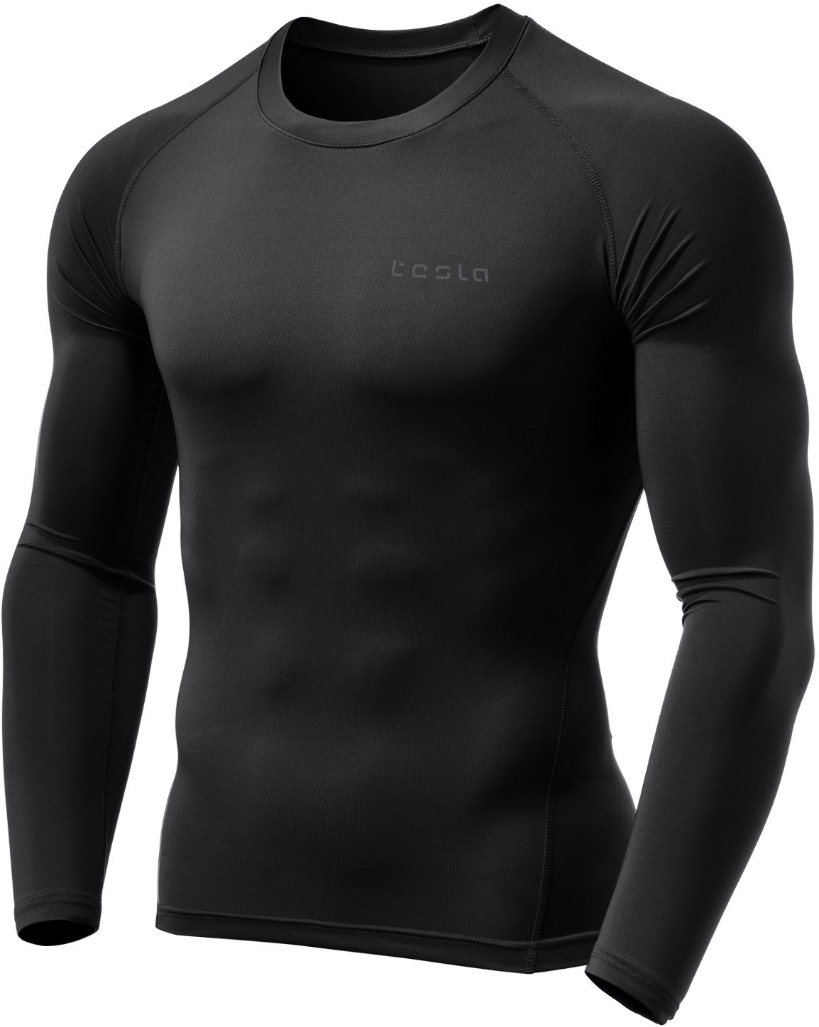 Men Warm Long Sleeve Compression Shirts Turtleneck Winter Base Layer Top  Pullover Lightweight T-Shirt Black 2XL