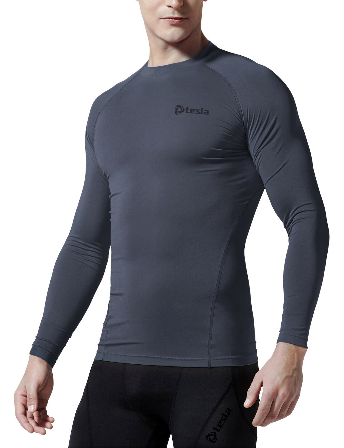 Men's Winter Thermal Baselayer Compression Shirt Long Sleeve Top Sweatshirt Hot