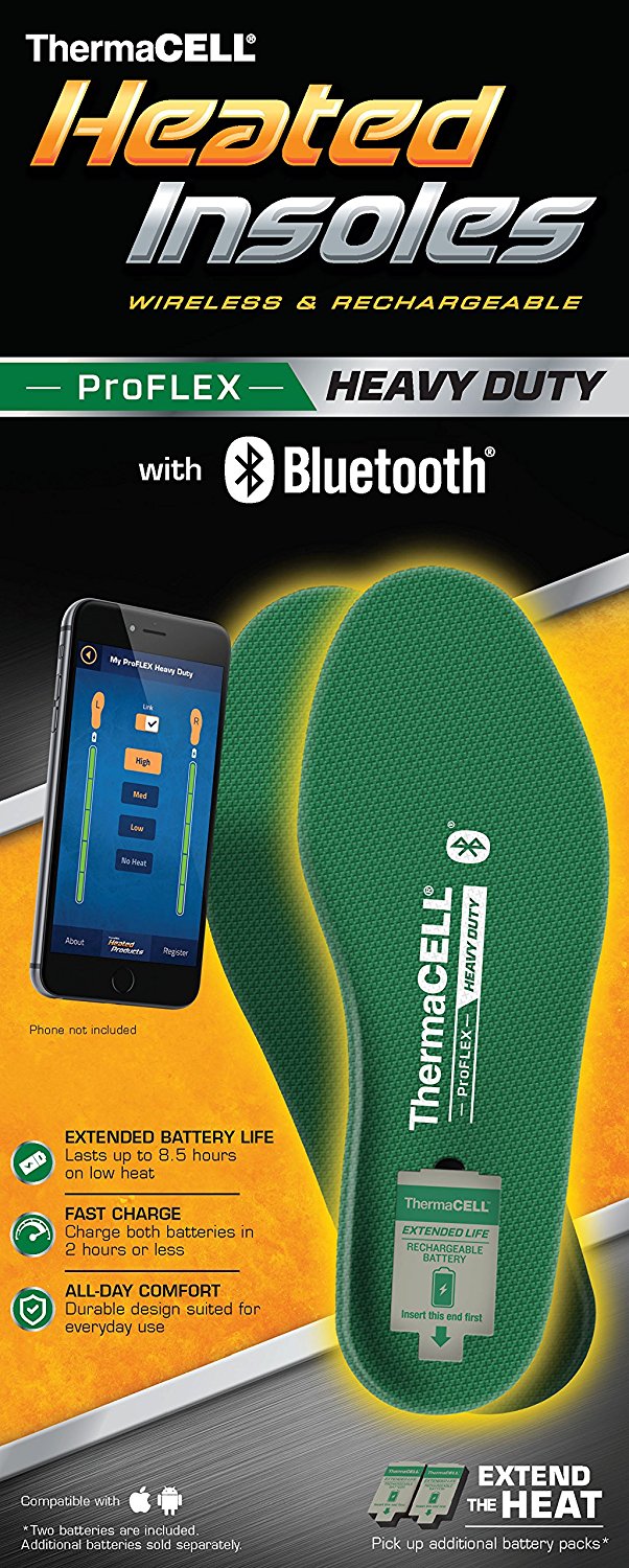 Medium for sale online ThermaCELL Heated Insoles ProFLEX 