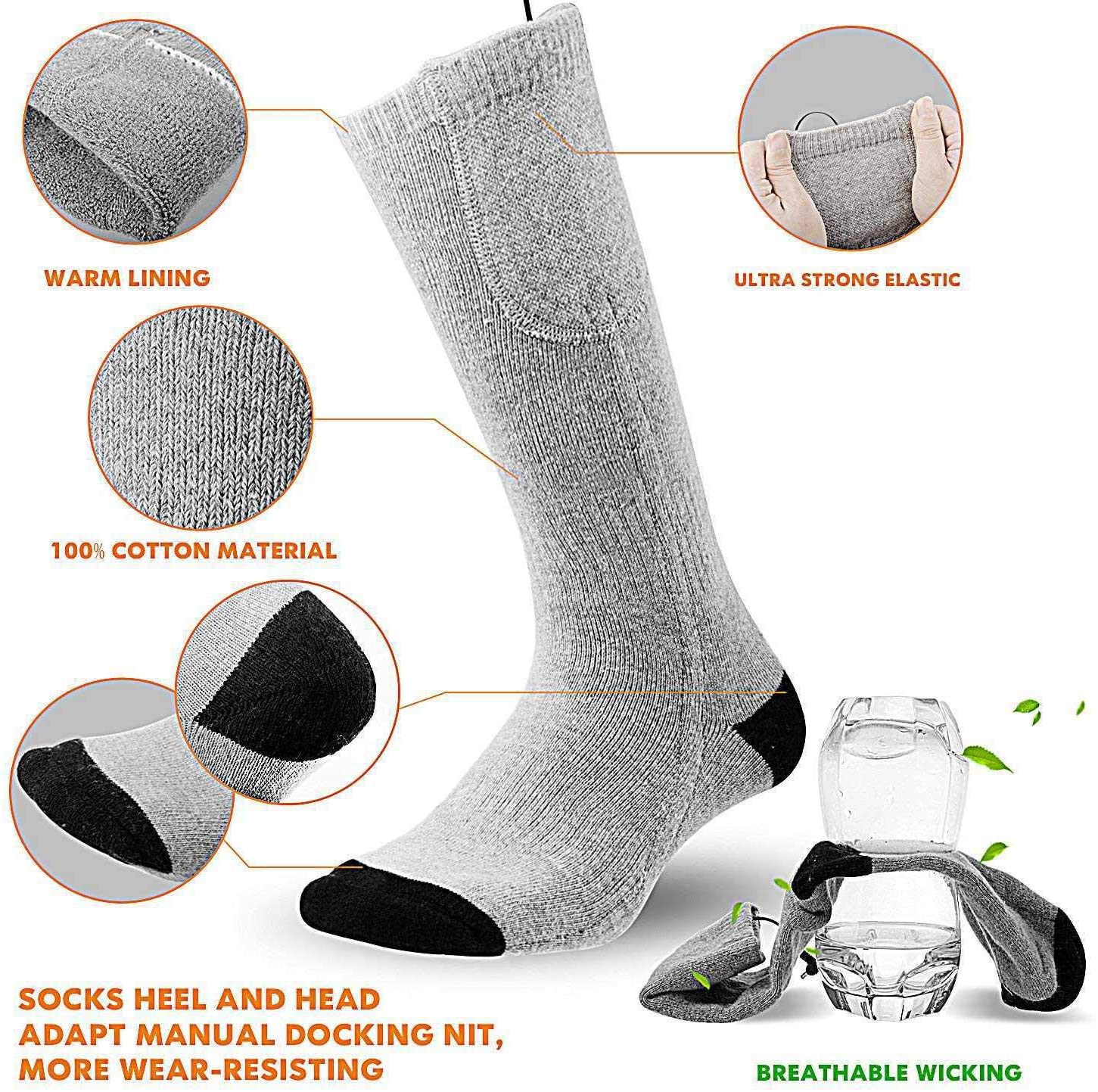 MISBEST AA-Battery Powered Electric Socks - Electric Socks