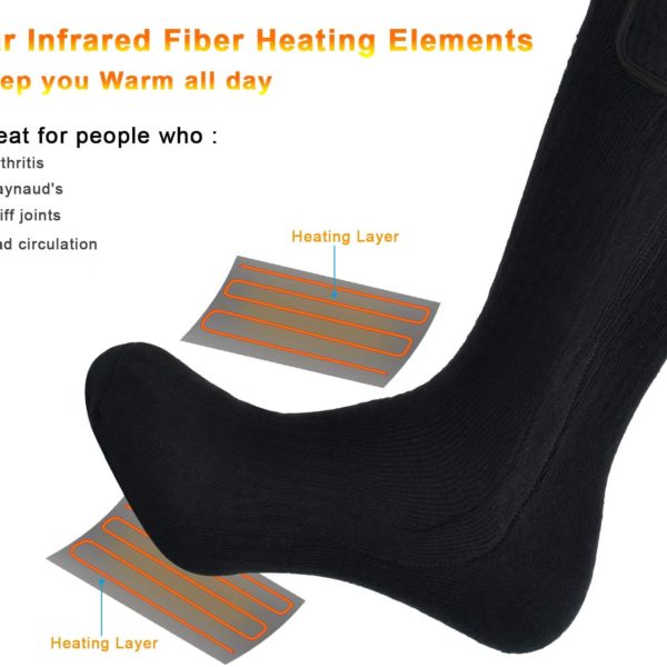 SNOW DEER Heated Electric Socks - Heating Layers