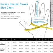 snow deer heated gloves